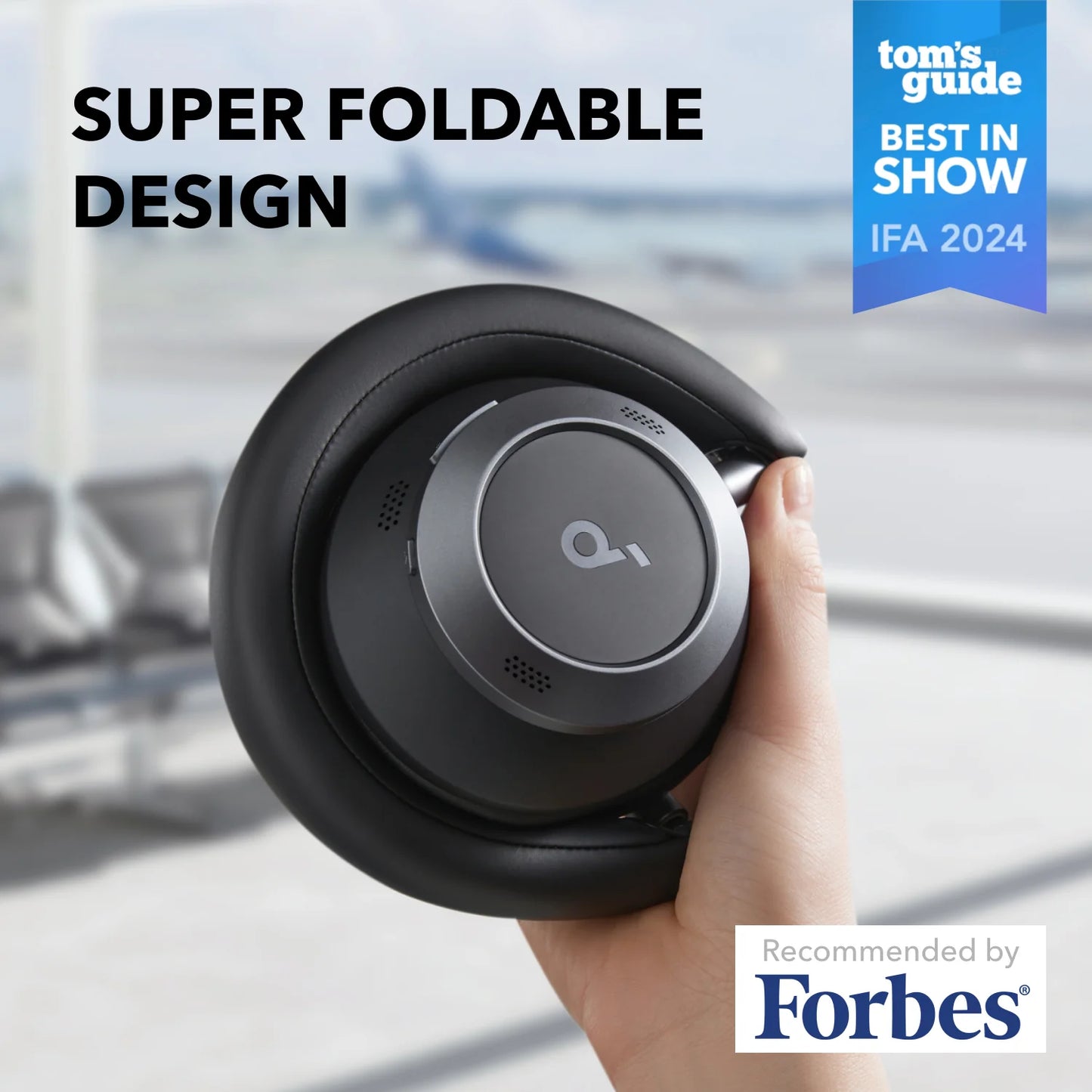 soundcore Space One Pro | FlexiCurve Over-Ear Headphone