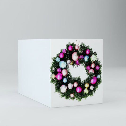 Wreath with baubles 30 cm