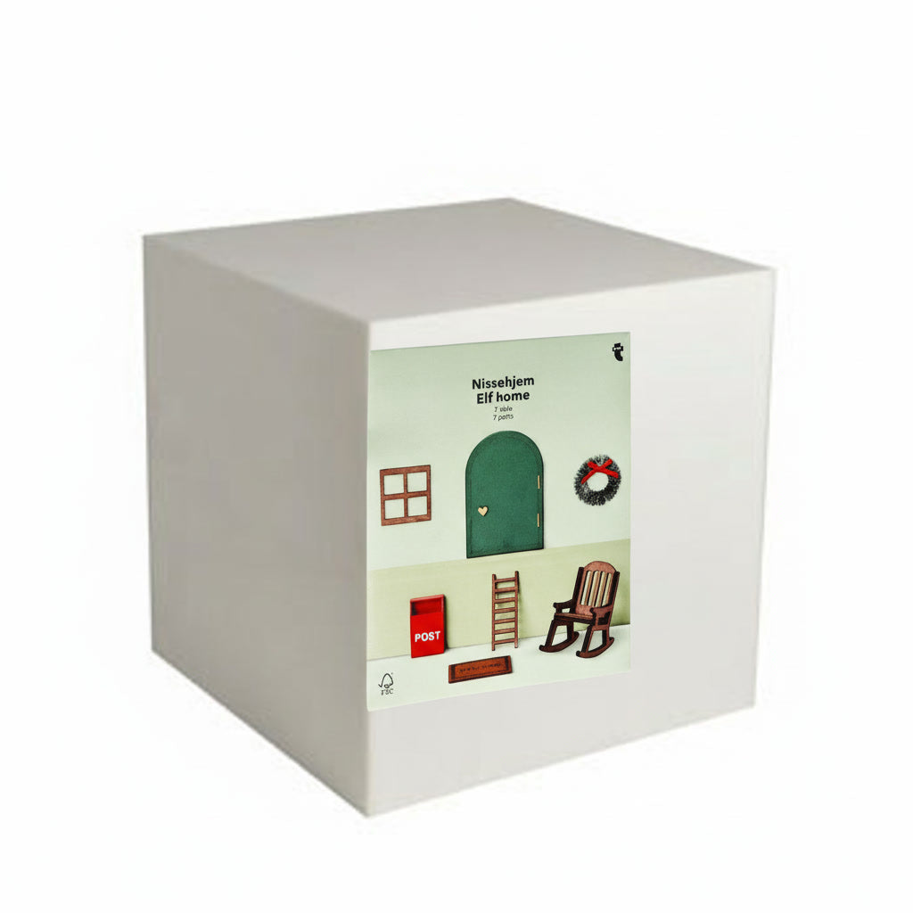 Wooden elf home - 7 pcs
