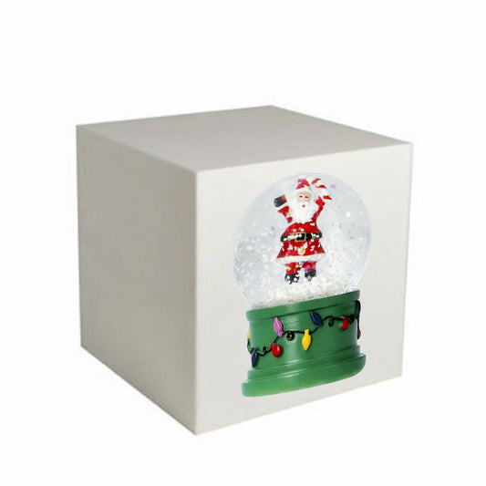 Snow globe with Santa - 6 cm